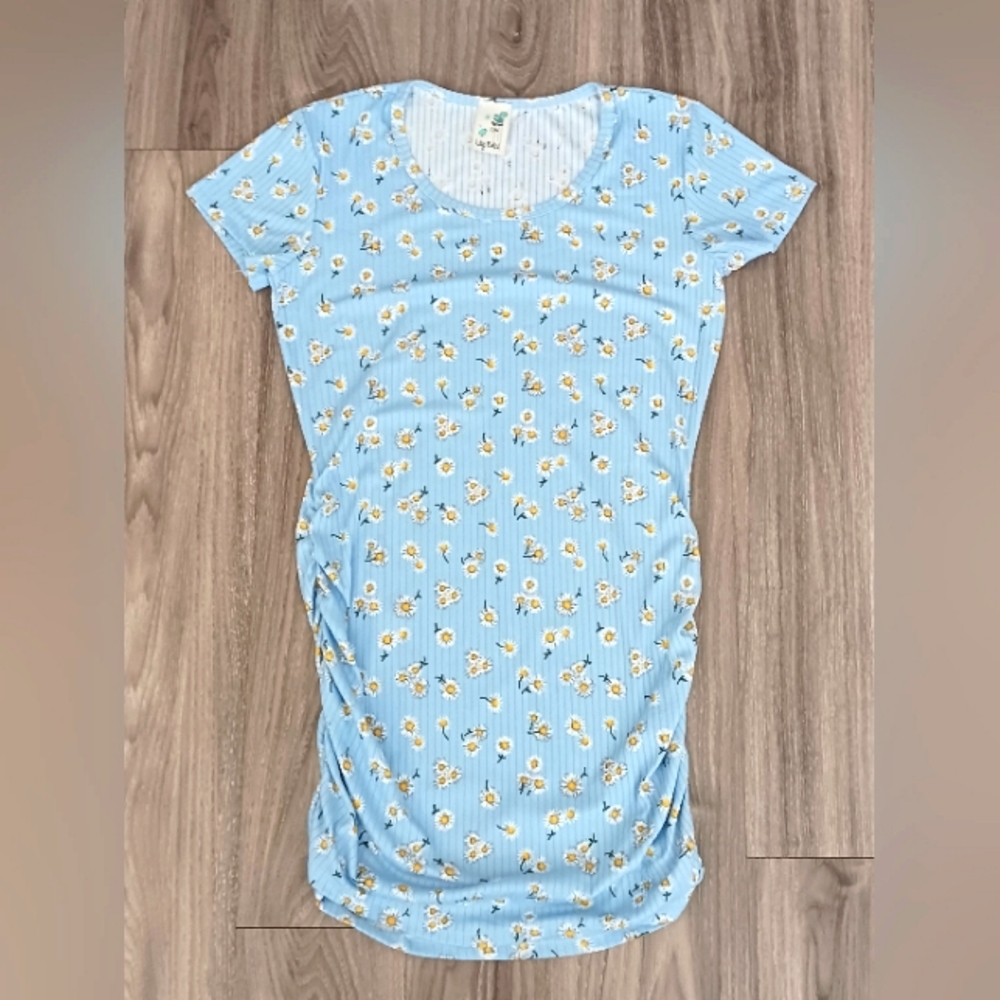 Lilly Bleu Spring Summer Sunflower Pattern Dress Size L Women Juniors